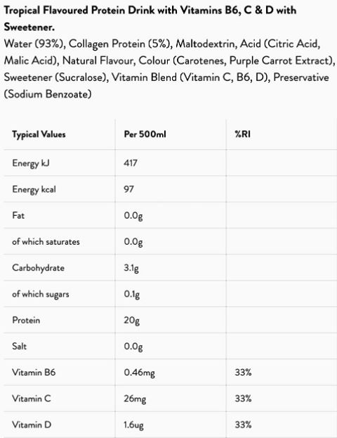 WOW Hydrate Protein drink 12x500ml